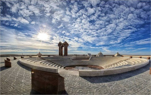 Қорқыт ата мемориалдық кешені құрылысы аяқталды