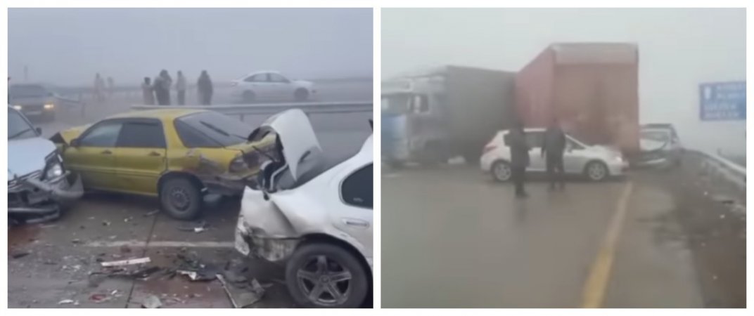 17 көлік соқтығысты: Алматы-Қорғас тас жолында жаппай жол апаты болды